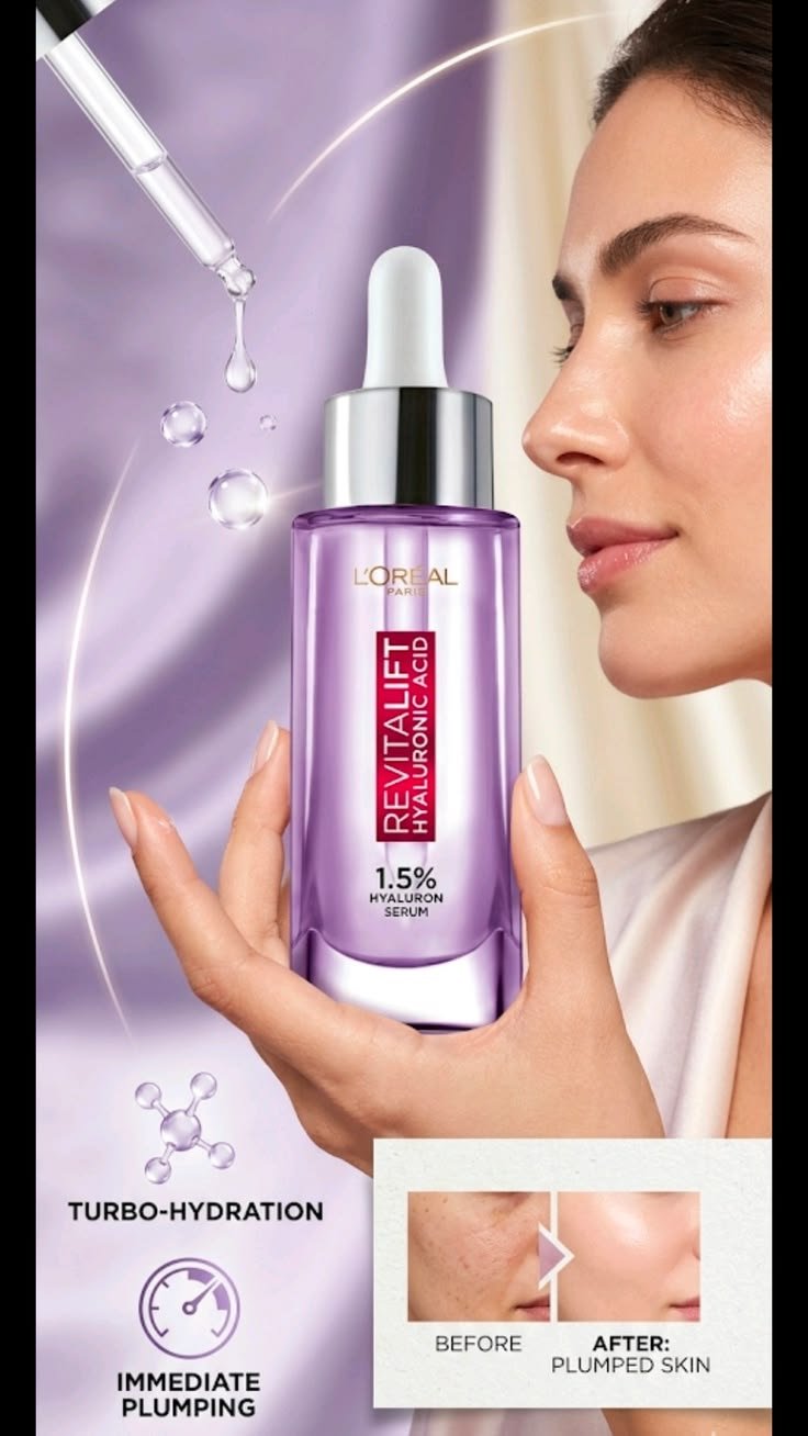 L'Oréal Paris Revitalift Hyaluronic Acid Serum – Sérum Repulpant à l'Acide Hyaluronique – Image 2